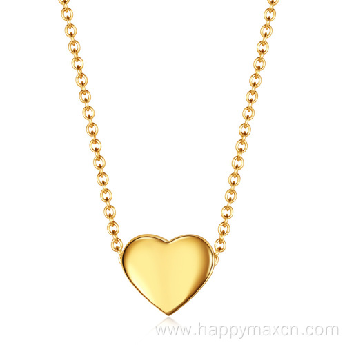 New Stainless Steel Heart Necklace For Women